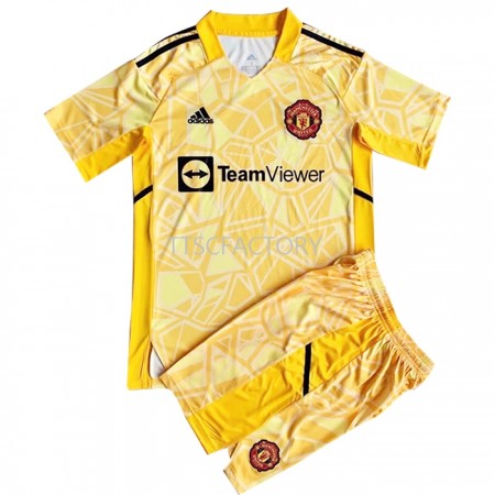 Billiga Fotbollströjor Manchester United Målvakt Barn Hemma tröja 2022/23 Kortärmad
